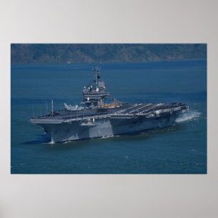 CV-64星座、サンフランシスコ湾、カリフォルニア ポスター