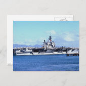 CV-64 Constellation at Pearl Harbor, USA ポストカード (正面/裏面)