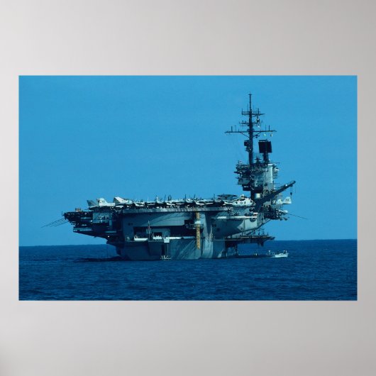 CV-66 "USS America" 1996年に廃止措置、船尾 ポスター (正面)