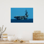CV-66 "USS America" 1996年に廃止措置、船尾 ポスター (キッチン)