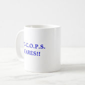 CV-C.O.P.S.CARESのマグ コーヒーマグカップ (正面左)