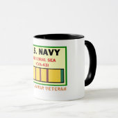 CVA-43珊瑚海のベトナム戦争の獣医 マグカップ (正面右)