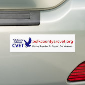 CVET Bumper Sticker バンパーステッカー (車上)