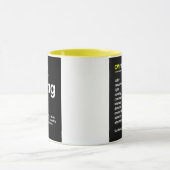 CVIマグ-黄色--を見始めて下さい マグカップ (中央)