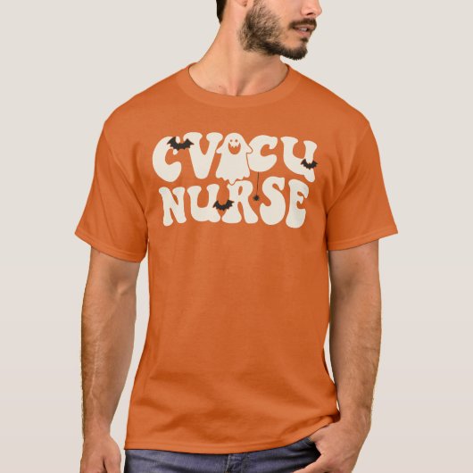 CVICUナースハロウィーン心血管ICU看護 Tシャツ (正面)