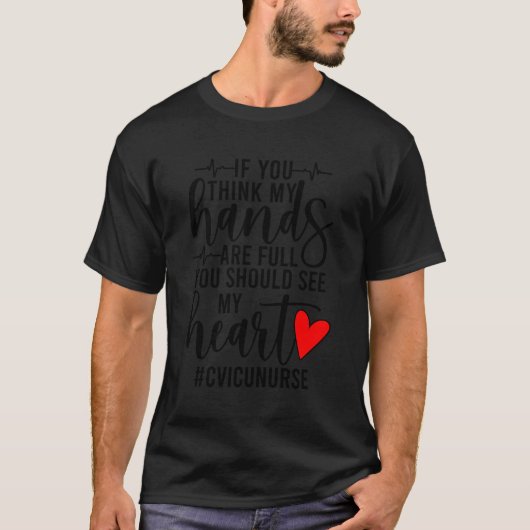 Cvicuナース鑑賞心血管集中治療 Tシャツ (正面)
