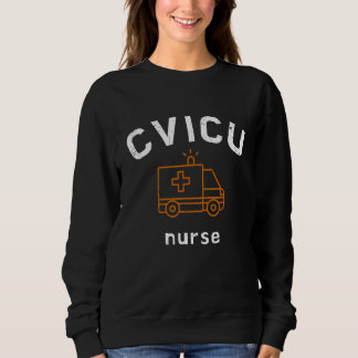 CVICU Nurse Work School  Team Squad  Women 4 スウェットシャツ
