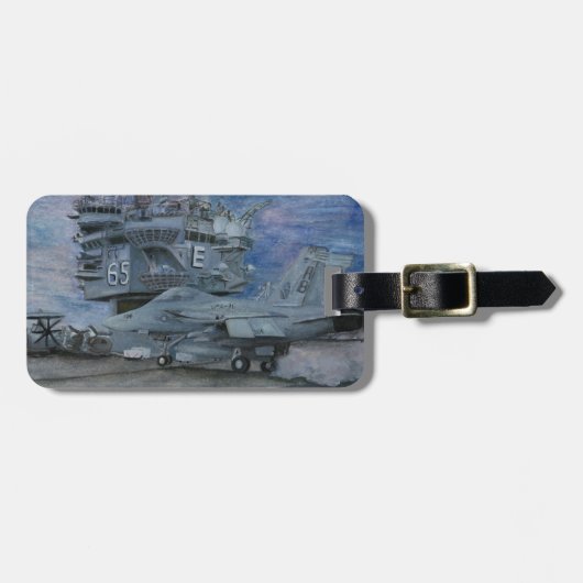 CVN-65 USSエンタープライズ ラゲッジタグ (正面横)