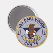 CVN-70 CARL VINSON目的数々の核 マグネット (正面/裏面)