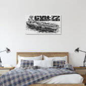 CVN-72アブラハムリンカーンキャンバスプリント キャンバスプリント (インサイチュ (寝室))