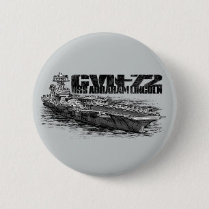 CVN-72アブラハムリンカーンラウンドボタン 缶バッジ