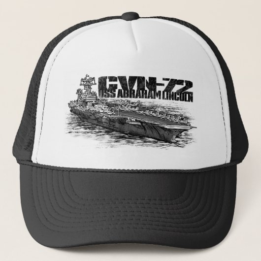 CVN-72エイブラハムリンカートラック帽 キャップ (正面)