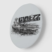 CVN-72エイブラハムリンカーンラウンド(大)壁時計 ラージ壁時計 (傾斜)