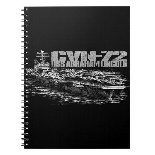 CVN-72 Abraham Lincolnフォトノートブック（80ページB） ノートブック (正面)