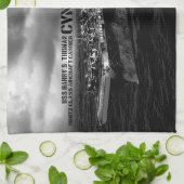 CVN-75ハリー・S・トラマンキッチンタオル キッチンタオル (折り畳み)