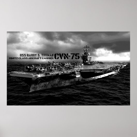 CVN-75ハリー・S・トルーマンプリント ポスター (正面)