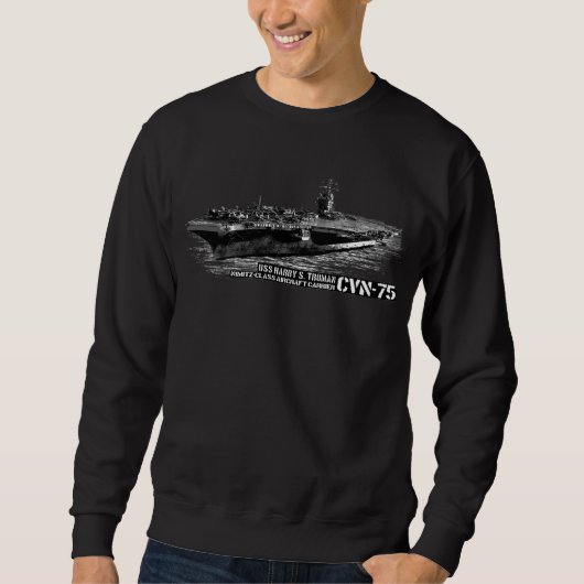 CVN-75 Harry S. Truman Men's Basic Sweatshirt スウェットシャツ (正面)