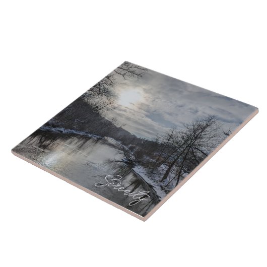 CVNPでの冬の日の出 タイル (側面)