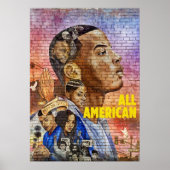 Cwすべてのアメリカンフットボールのシリーズノートブック ポスター (正面)