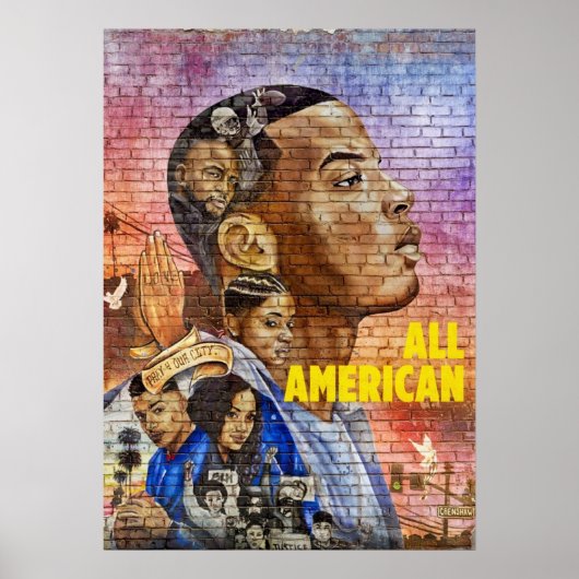 Cwすべてのアメリカンフットボールのシリーズノートブック ポスター (正面)