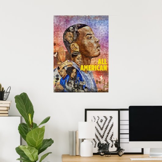 Cwすべてのアメリカンフットボールのシリーズノートブック ポスター (ホームオフィス)