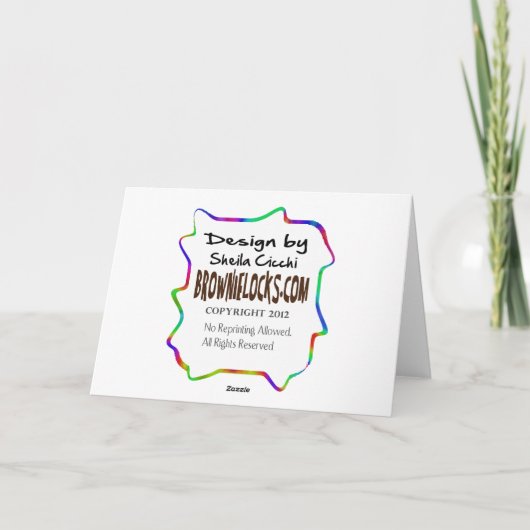 CWオペレータ男性の灰色の毛の挨拶状 カード (裏面)