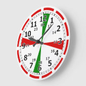 CWラジオルームウォールクロック ラージ壁時計 (傾斜)