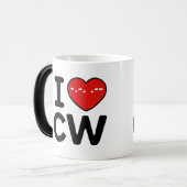 CW連続波セラピー愛 モーフィングマグカップ (正面左)