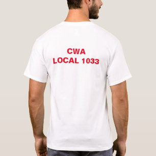 CWAの支部1033年のニュージャージー連合 Tシャツ