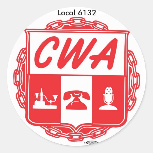 CWA_AUSTIN_LOGO、IBT-GCC_bug_small、ローカル6132 ラウンドシール (正面)