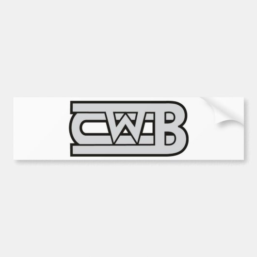 cwbの[1つの]ロゴ バンパーステッカー (正面)