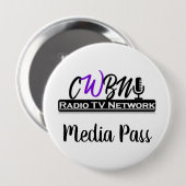 CWBNの無線ネットワーク媒体のパス 缶バッジ (正面&裏面)