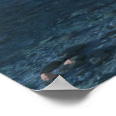 Cwmウォーターフォールプリント ポスター (角)