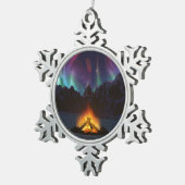 Cwmオーロラクリスマスオーナメント スノーフレークピューターオーナメント (右)