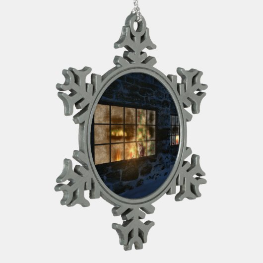 Cwmクリスマスオーナメント スノーフレークピューターオーナメント (左)