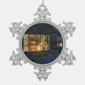 Cwmクリスマスオーナメント スノーフレークピューターオーナメント (正面)