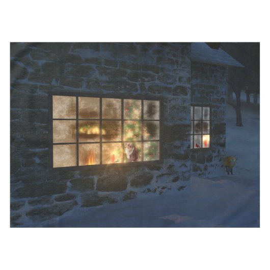 Cwmクリスマステーブルクロス テーブルクロス (正面(横))