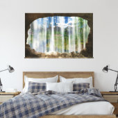 Cwm Canvas Print上のウィンドウ キャンバスプリント (インサイチュ (寝室))