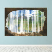 Cwm Canvas Print上のウィンドウ キャンバスプリント (インサイチュ (ウッドフロア))
