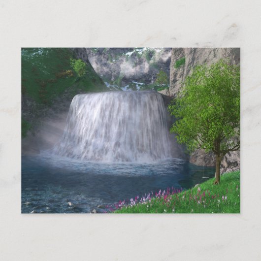 Cwm Waterfallはがき ポストカード (正面)