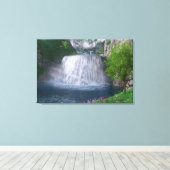 Cwm Waterfallキャンバス印刷 キャンバスプリント (インサイチュ (ウッドフロア))