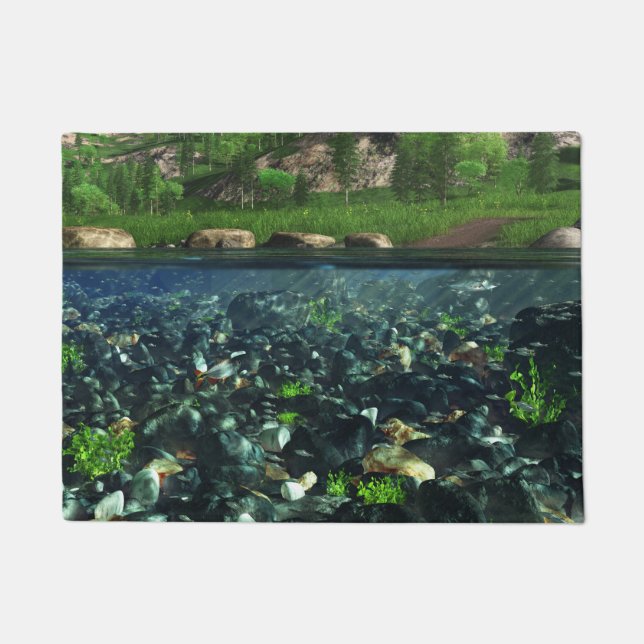 Cwnの川の玄関マット ドアマット (正面)