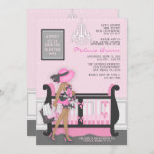 [CWRのヒースM]シックでモダンなお母さんのベビーシャワーの招待 招待状 (正面/裏面)