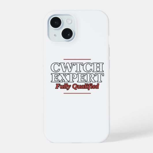 Cwtchの達人 面白いウェールズ語のスマホケース iPhone 15ケース (裏面)