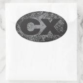 CXステッカー 楕円形シール (バッグ)