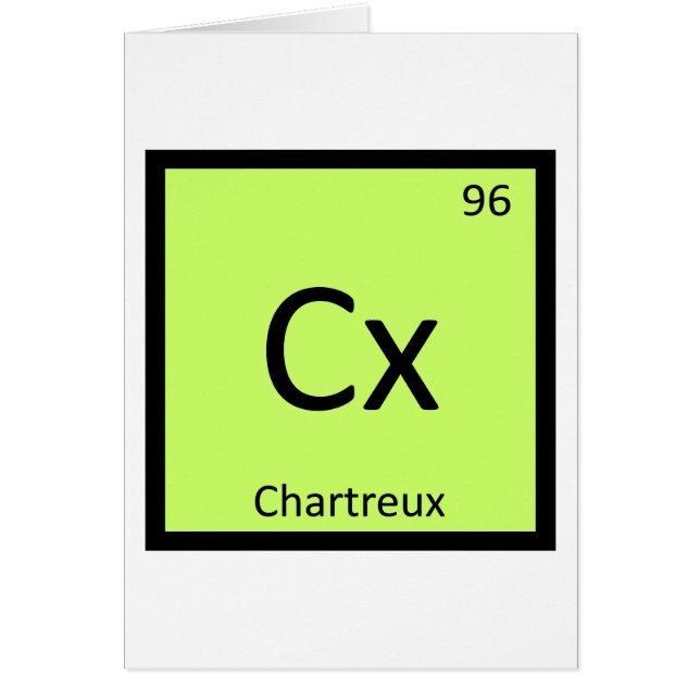 Cx - シャルトリューの化学記号周期表 (正面)