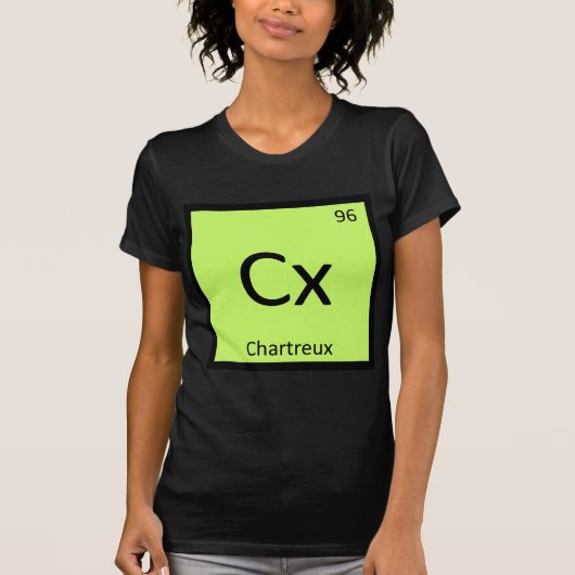 Cx - Chartreux Cat Chemistry周期表記号 Tシャツ (正面)
