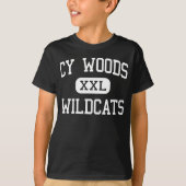 Cyの森-山猫-高等学校- Cypressテキサス州 Tシャツ (正面)