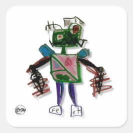 Cy=ボルグロボットステッカー スクエアシール