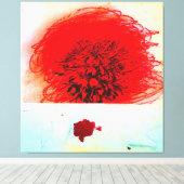 Cy Twombly art style キャンバスプリント (インサイチュ (ウッドフロア))